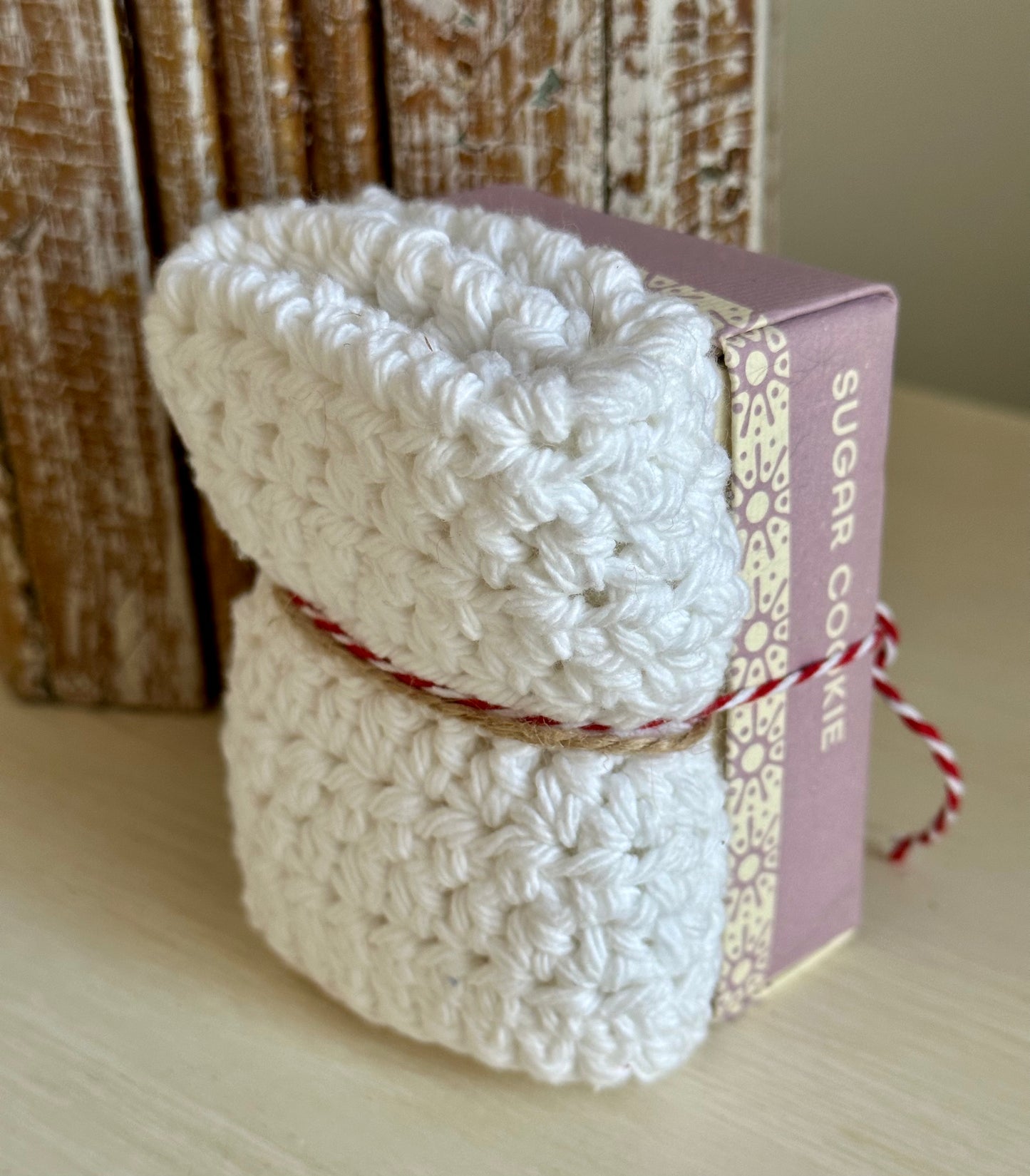 Sugar Cookie Soap Washcloth Set