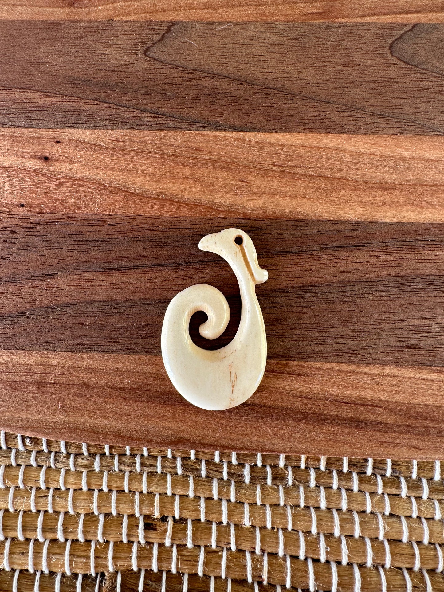 Hand Carved Ox Bone Pendants