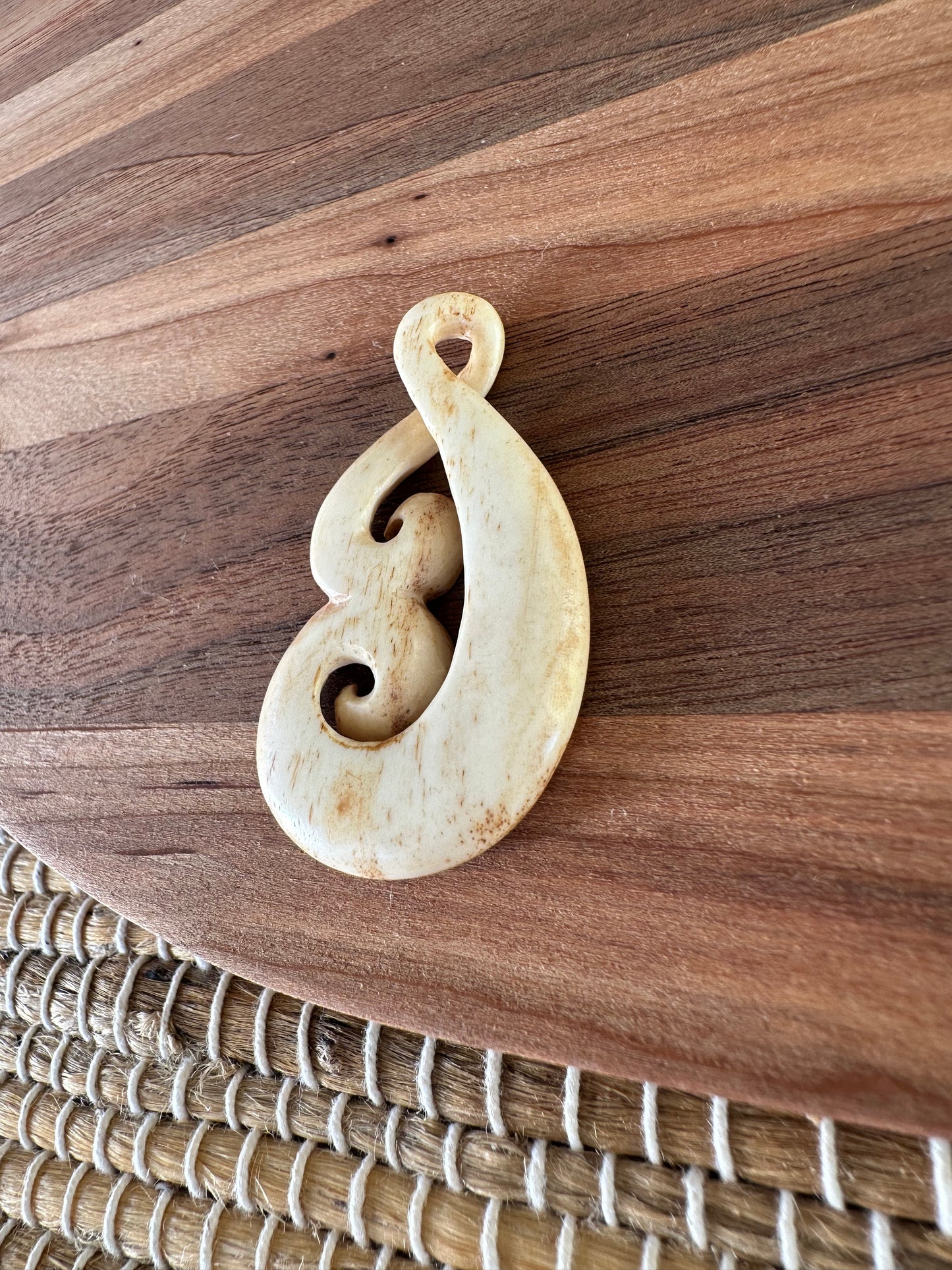 Hand Carved Ox Bone Pendants