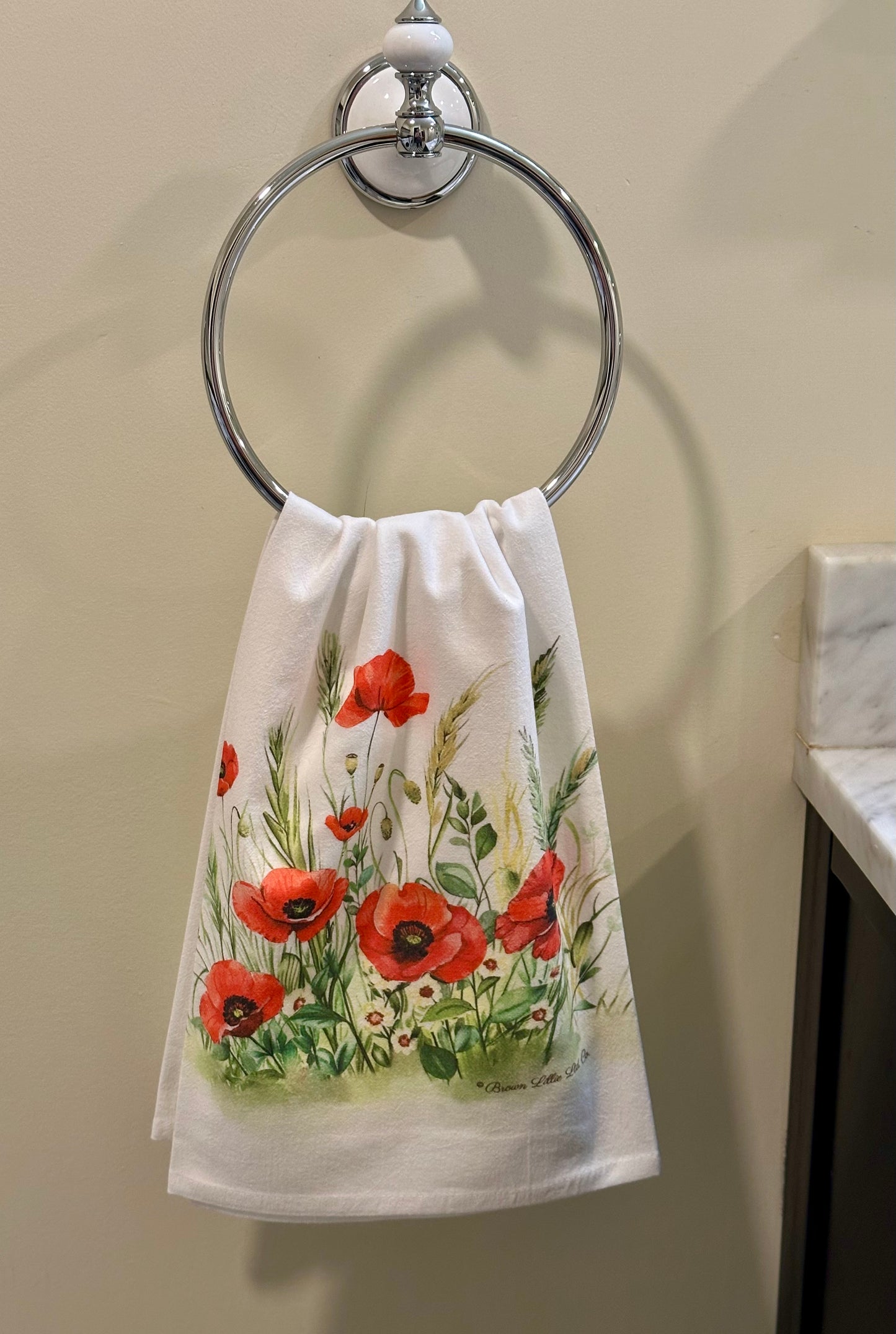 Tea Towel: Red Poppy