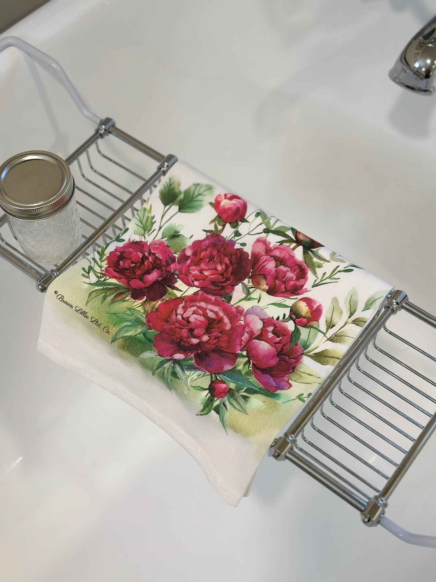 Tea Towel: Peony