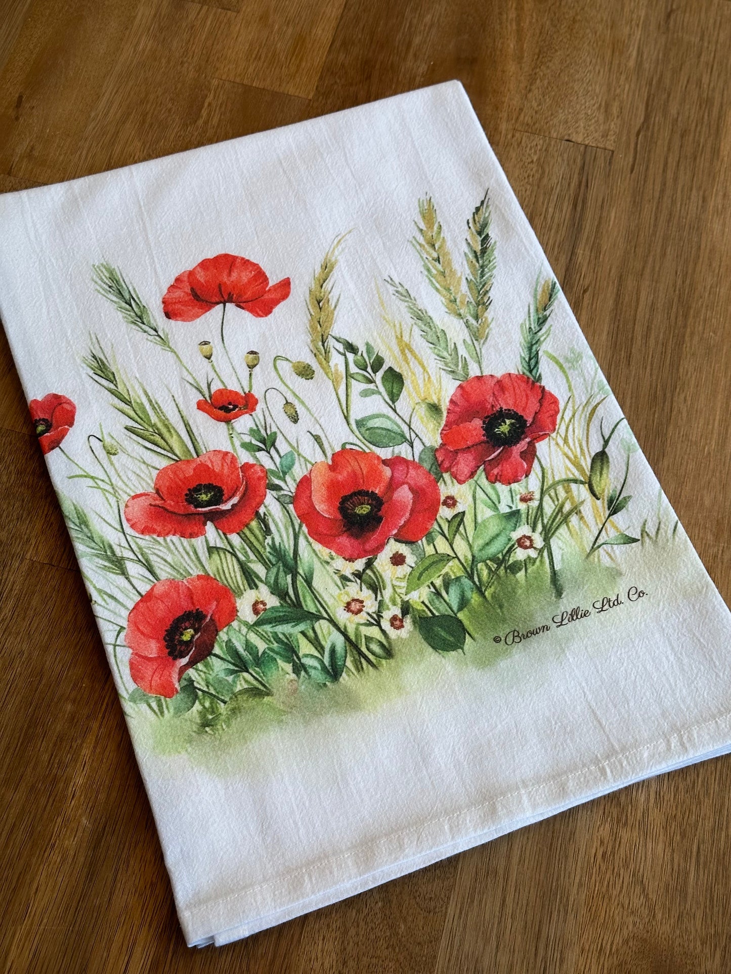 Tea Towel: Red Poppy