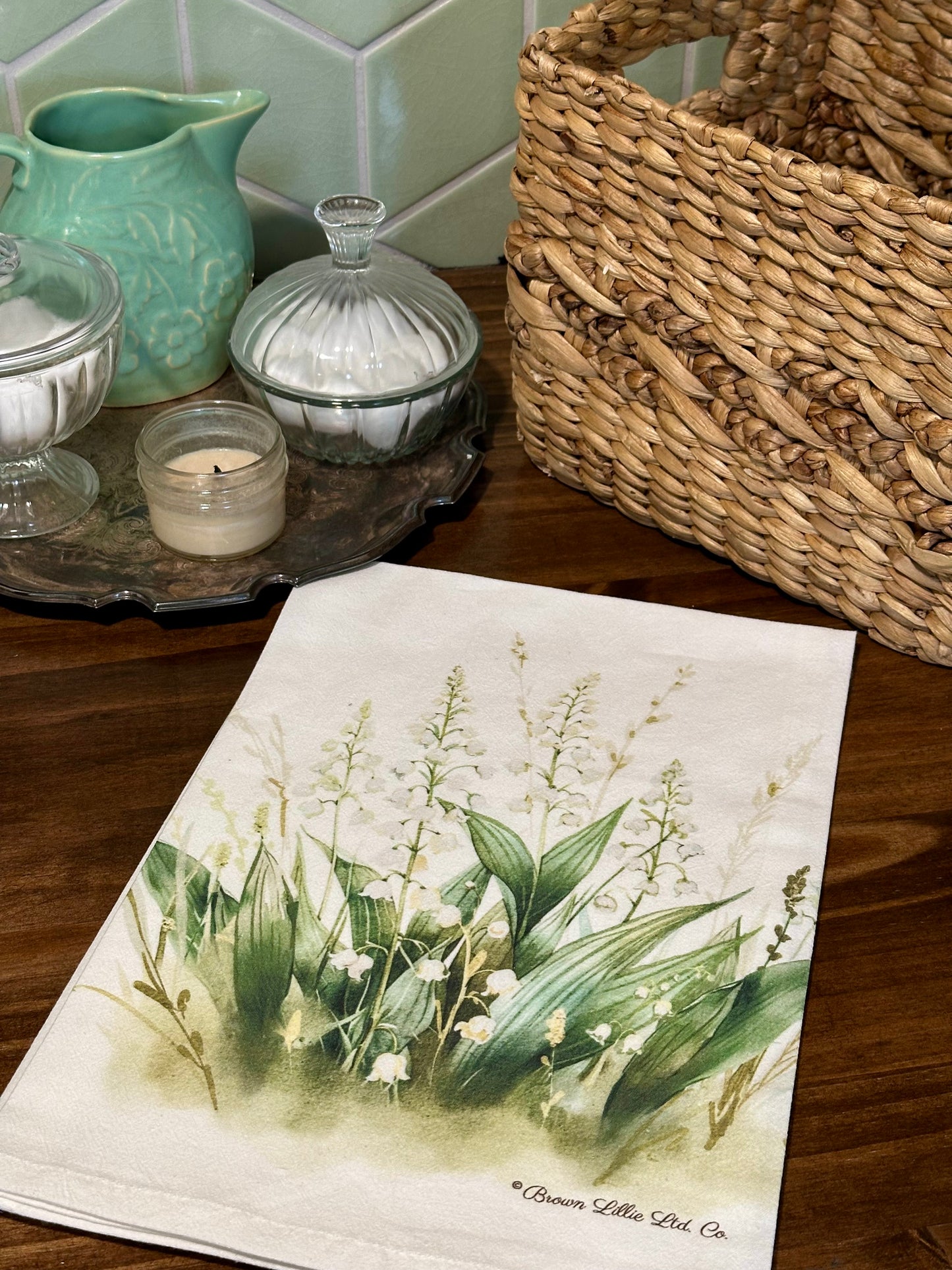 Tea Towel: Lily of the Valley