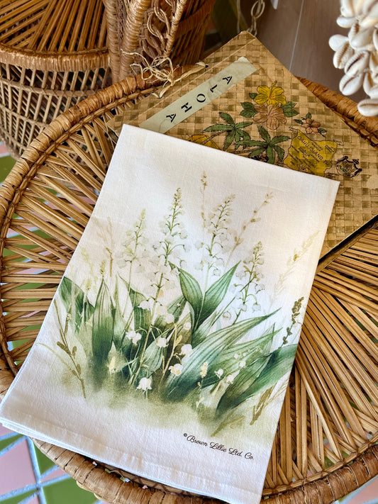 Tea Towel: Lily of the Valley