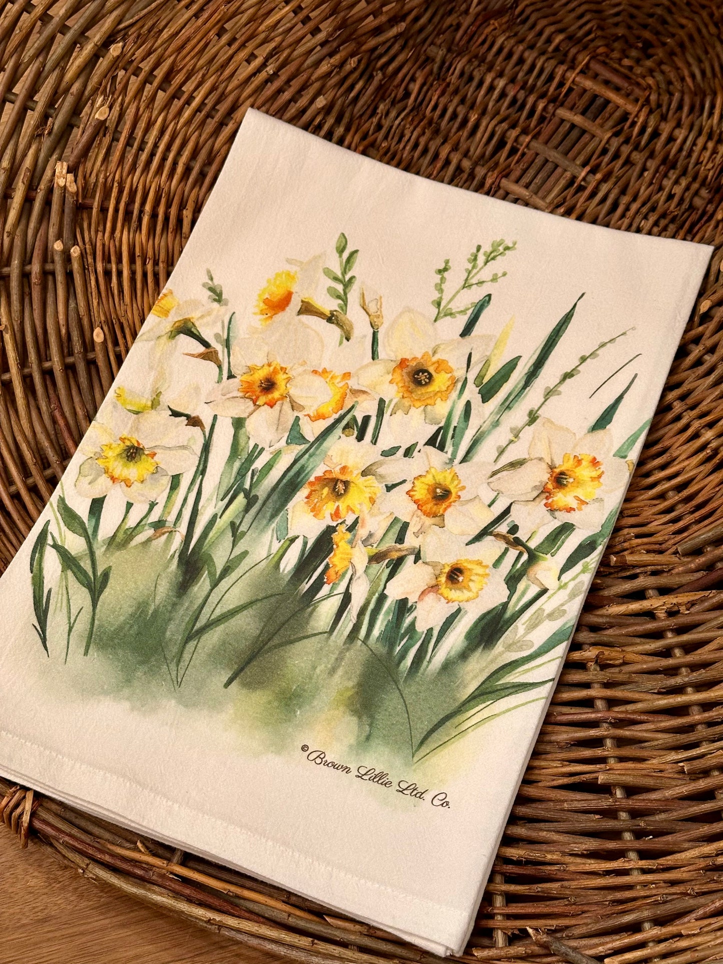 Full Collection ‘A Year Of Flowers’ 12 Tea Towels Set | Kitchen Designer Decor