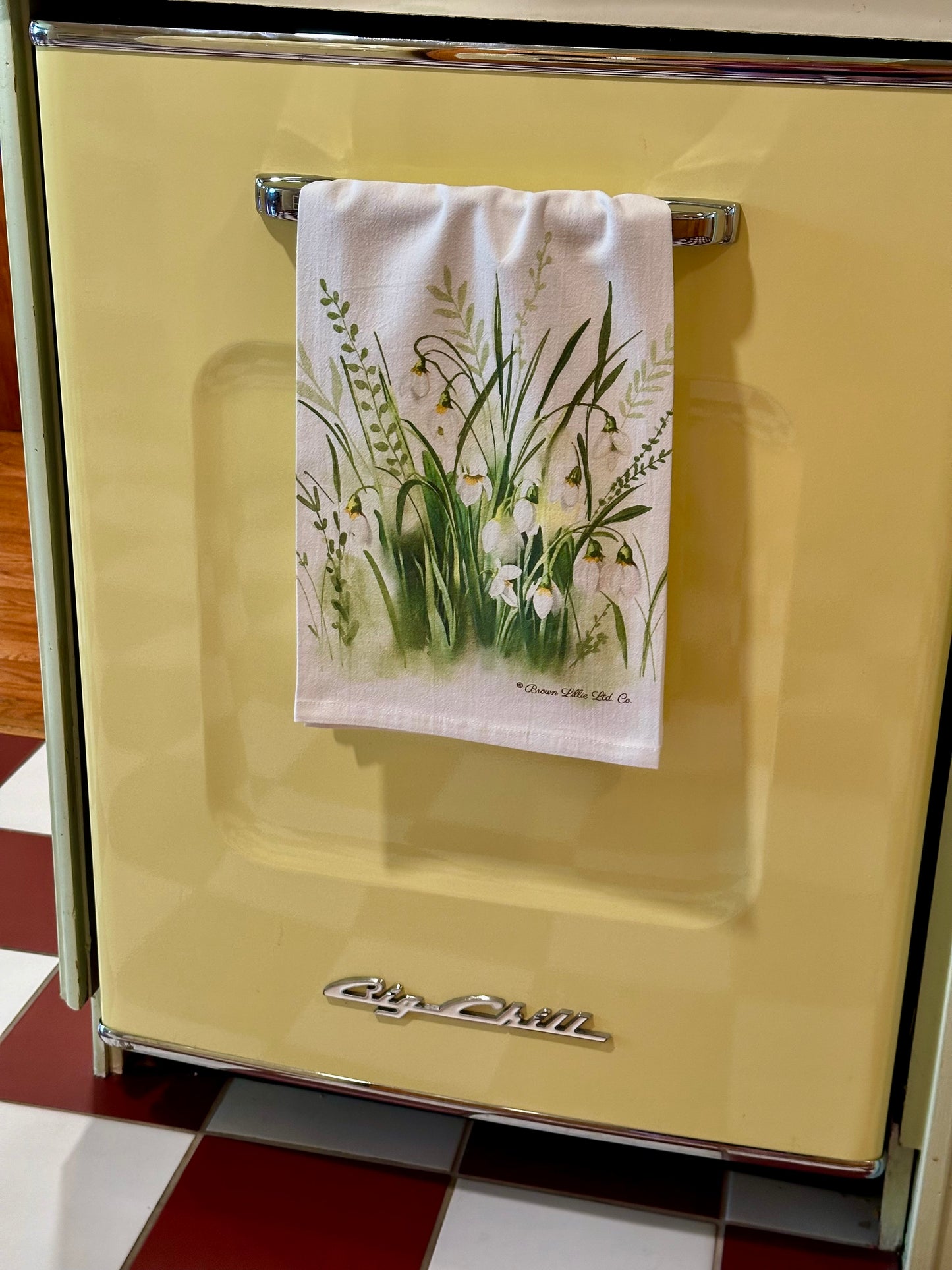 Tea Towel: Snowdrops