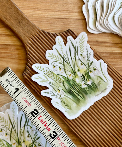 Snowdrops: 3” Vinyl Sticker/ January Birthflower