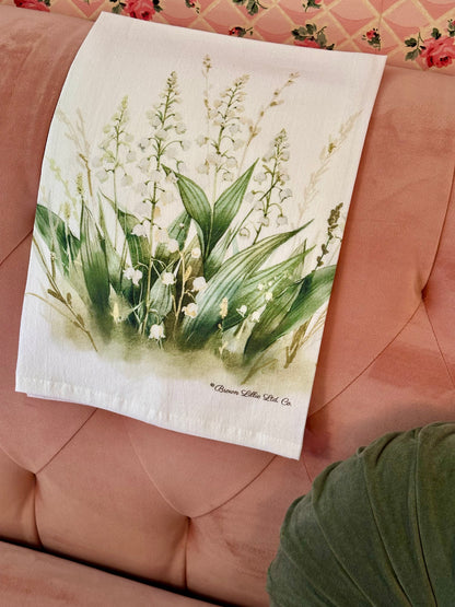 Tea Towel: Lily of the Valley