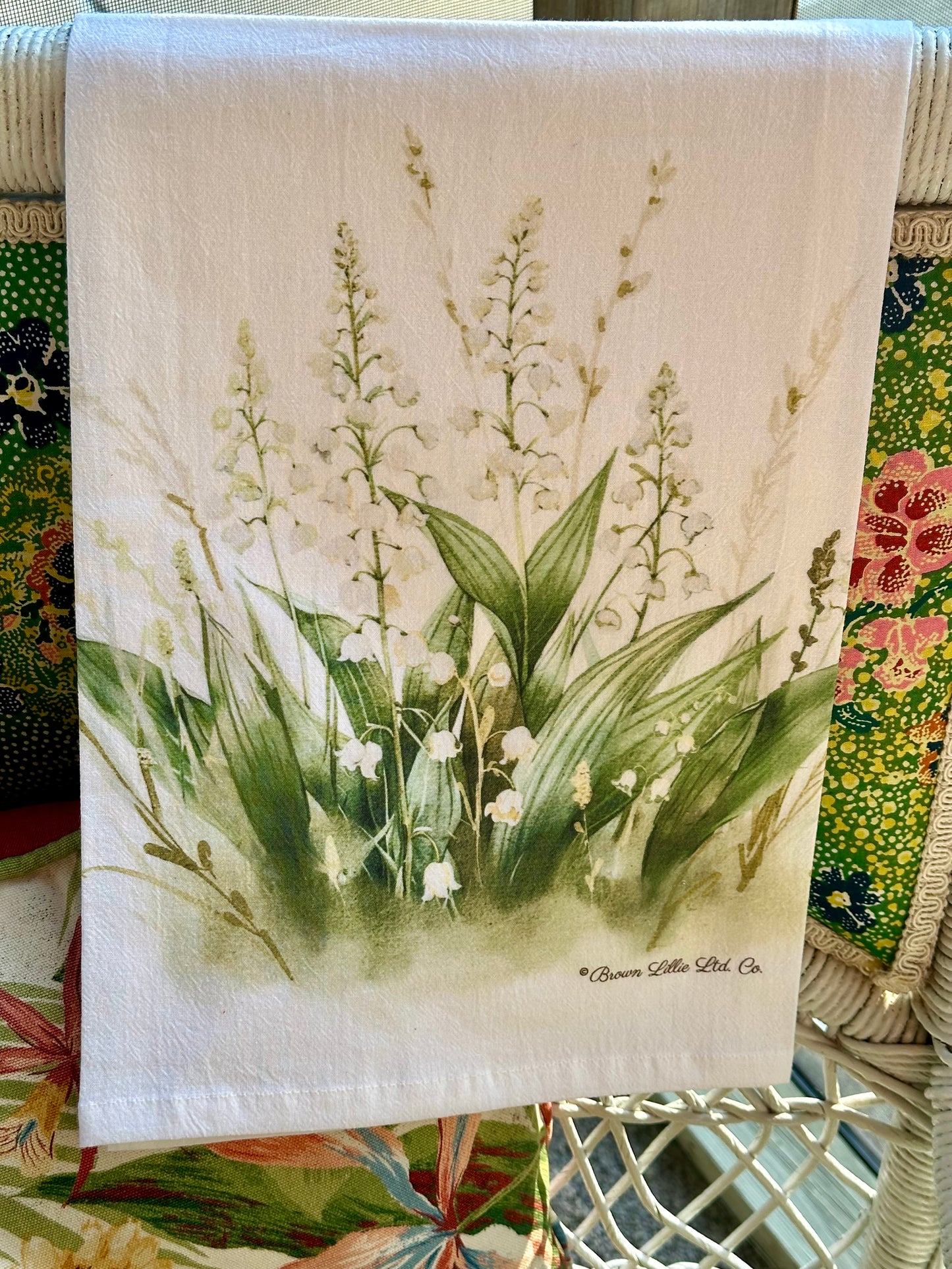 Tea Towel: Lily of the Valley