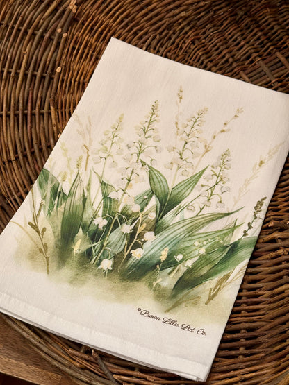 Tea Towel: Lily of the Valley