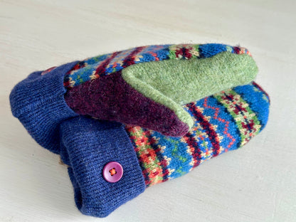 Handmade Children’s Sweater Mittens: Wilderness