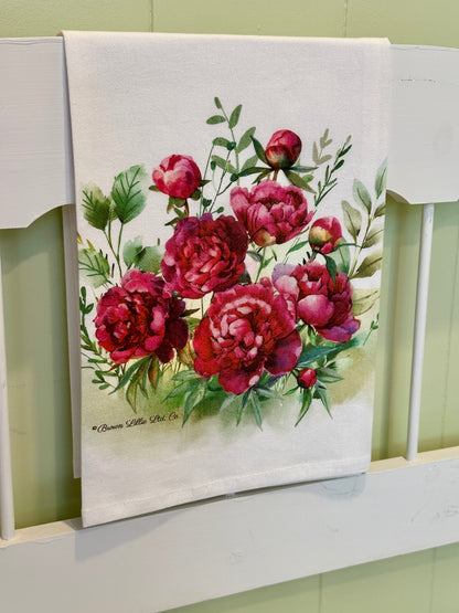 Tea Towel: Peony