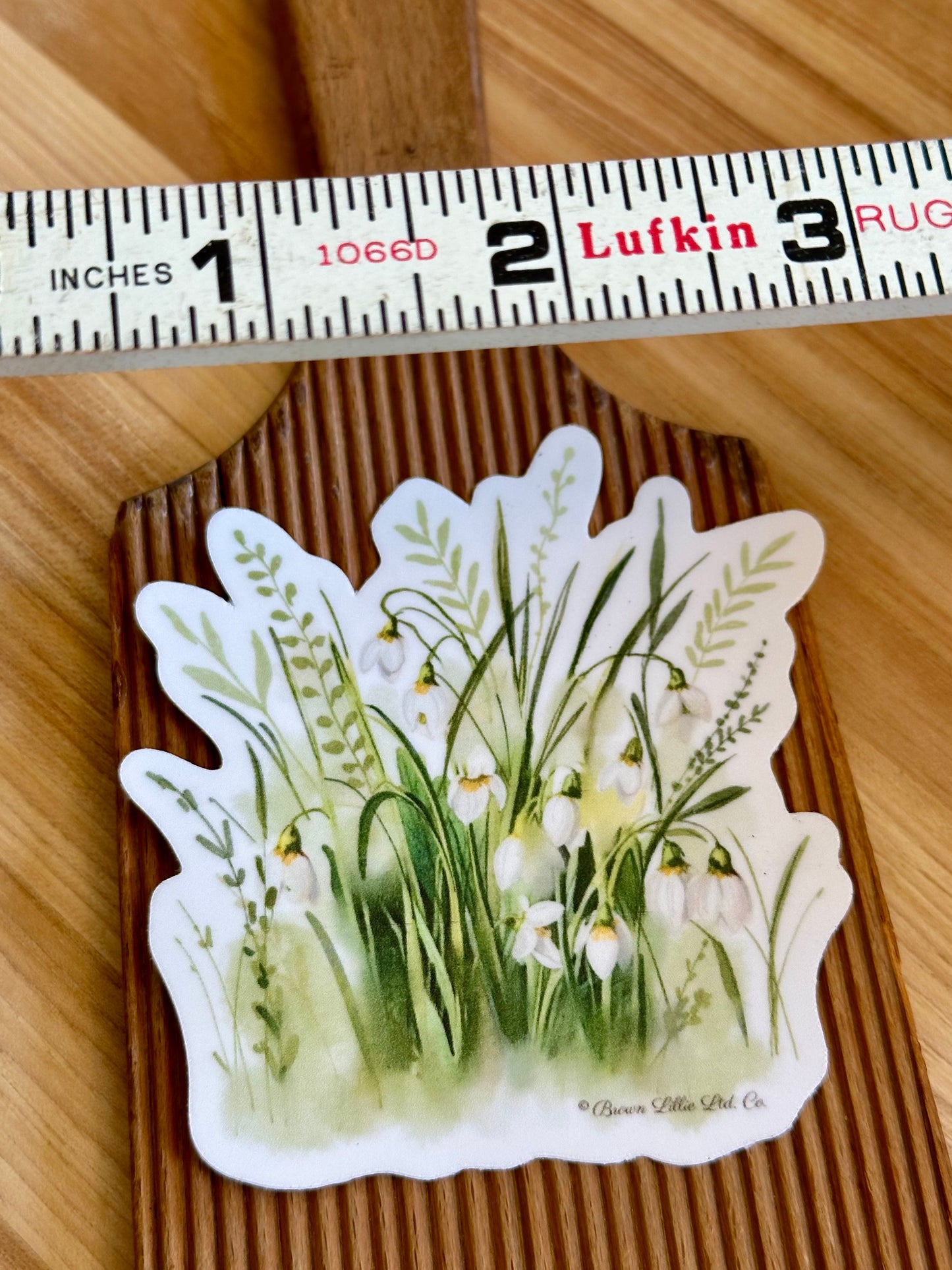 Snowdrop Flowers: 3” Waterproof Vinyl Sticker | January Birth flower *Free Shipping