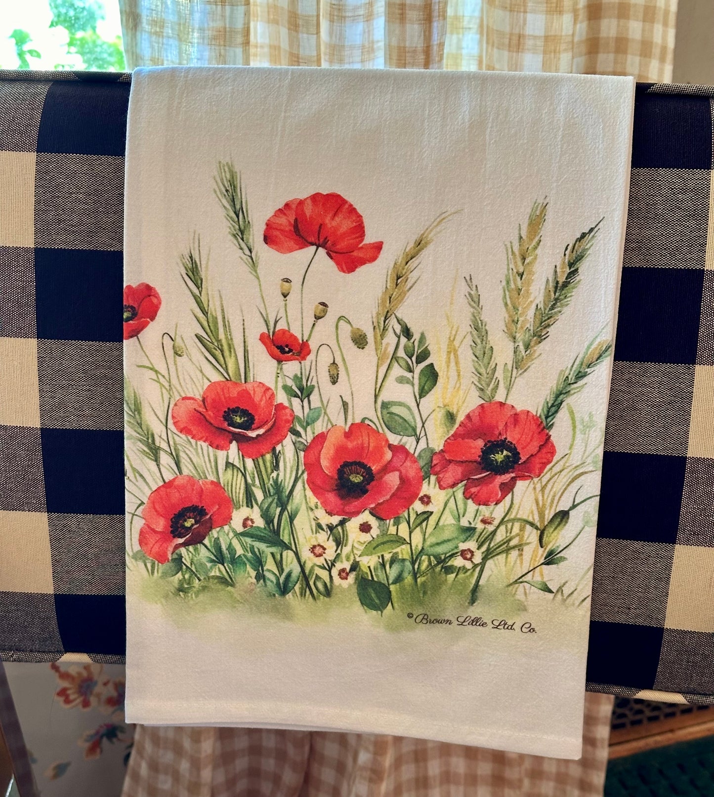 Tea Towel: Red Poppy