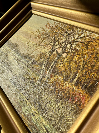 Original Antique Landscape Oil Painting