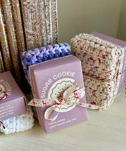 Sugar Cookie Soap Washcloth Set