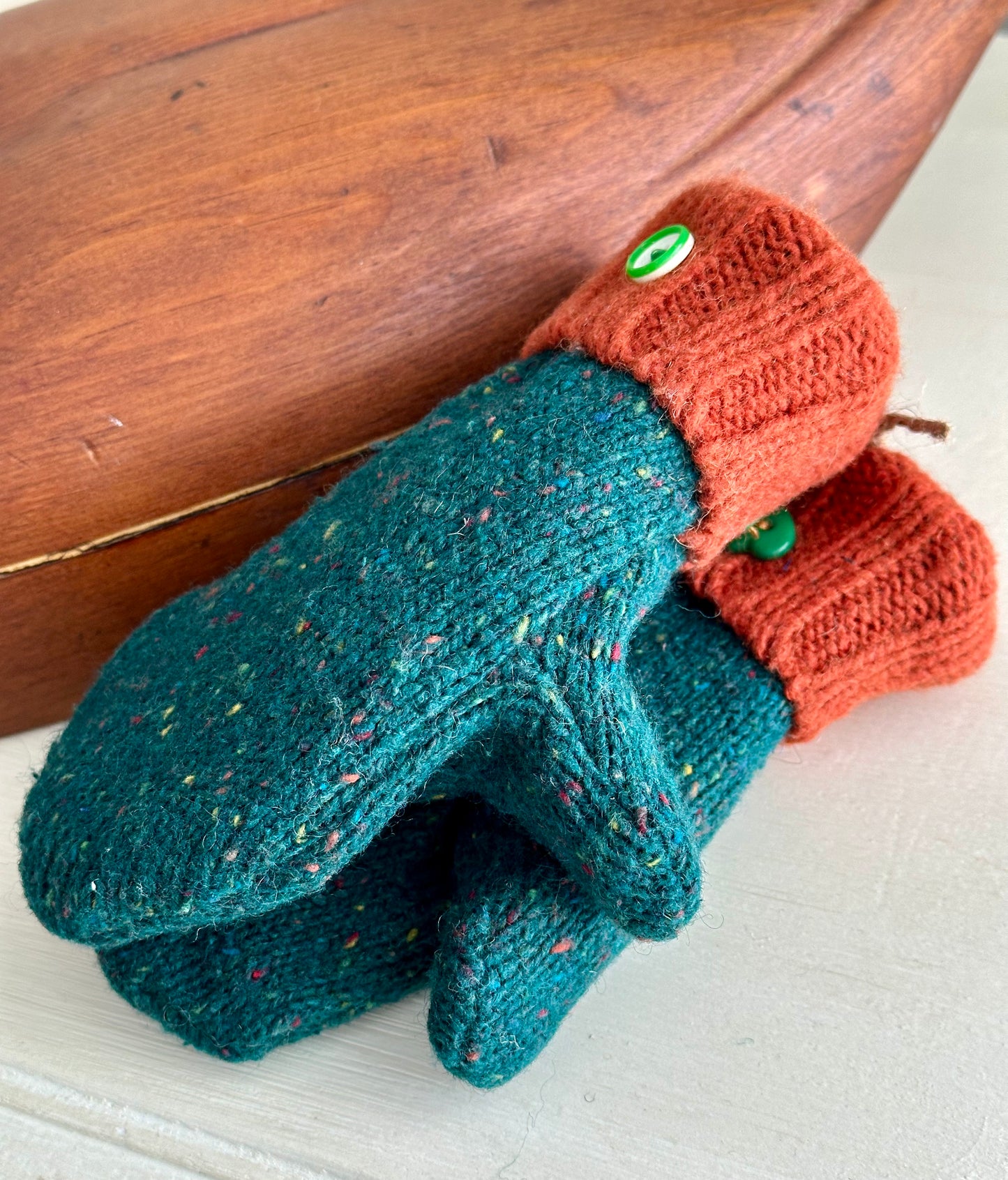 Handmade Children’s Sweater Mittens: Northwoods