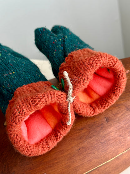 Handmade Children’s Sweater Mittens: Northwoods