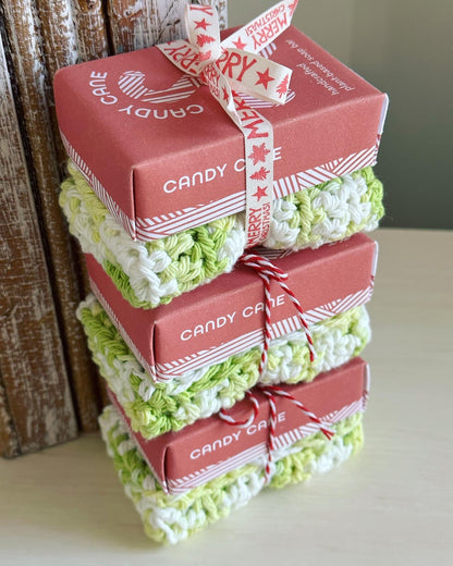 Candy Cane Soap & Washcloth Set | Gift Set