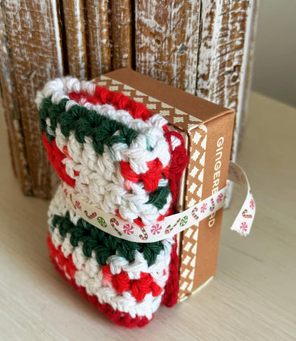 Gingerbread Soap Washcloth Set