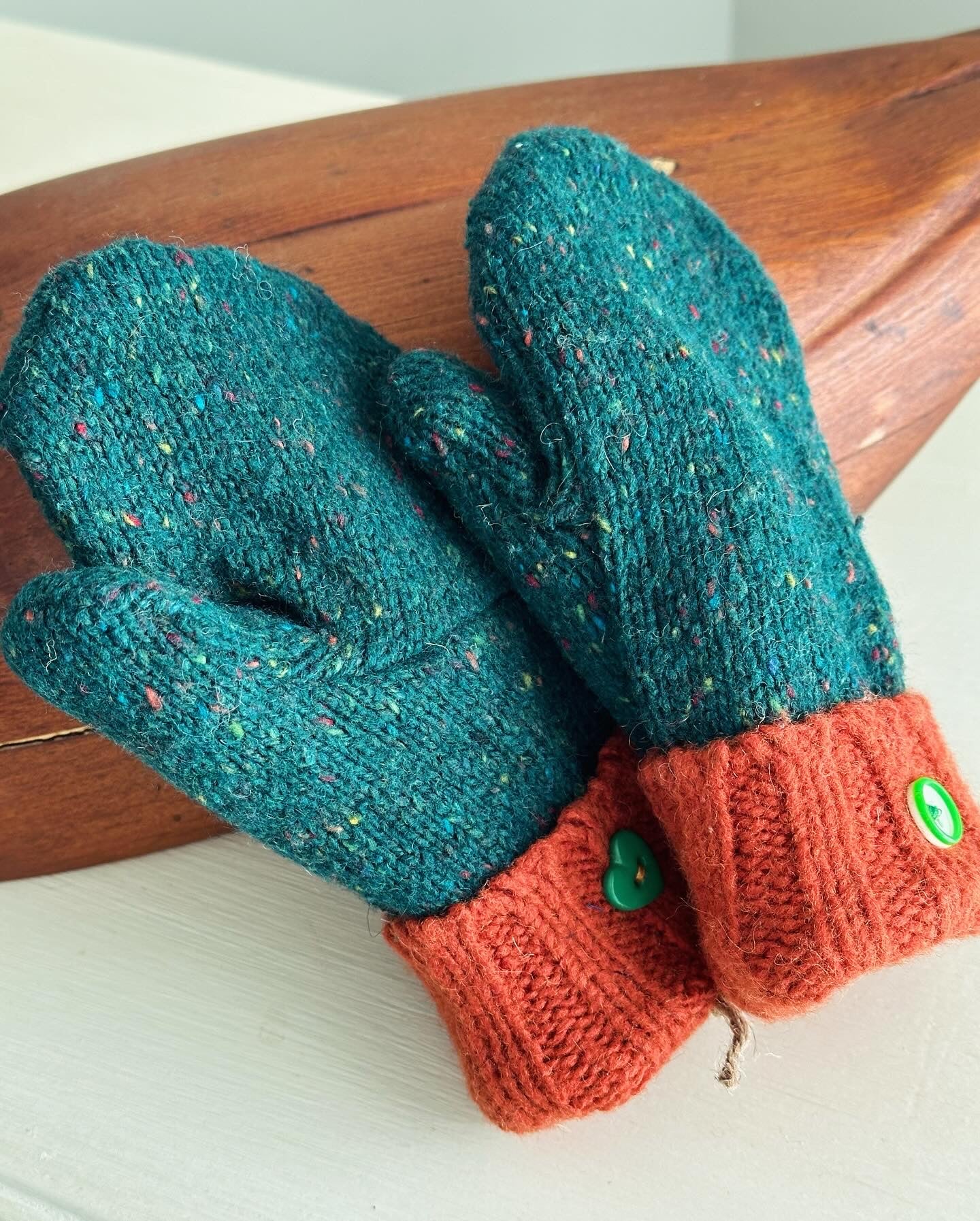 Handmade Children’s Sweater Mittens: Northwoods