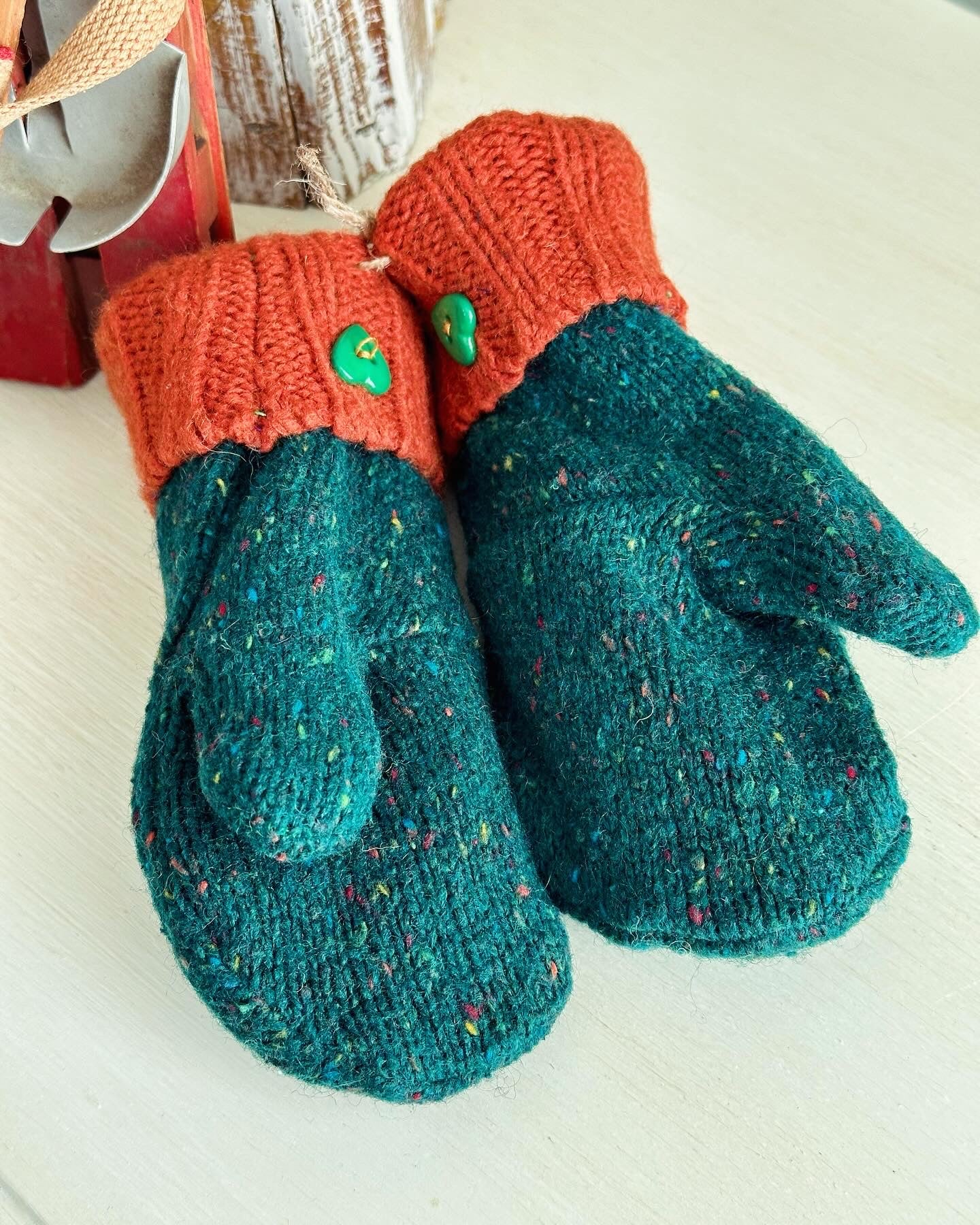 Handmade Children’s Sweater Mittens: Northwoods