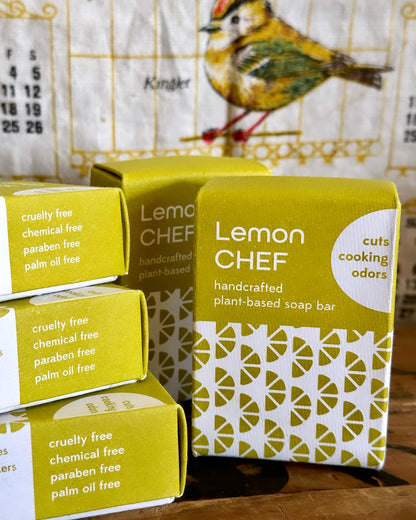 Plant Based Soap Bar: Lemon Chef