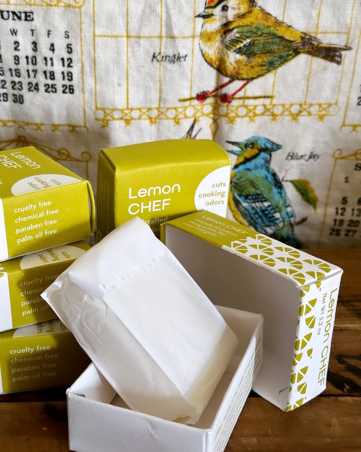 Plant Based Soap Bar: Lemon Chef